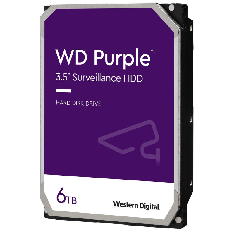 Жорсткий диск 3.5" 6Tb Western Digital Purple, SATA3, 256Mb, 5400 rpm (WD64PURZ)
