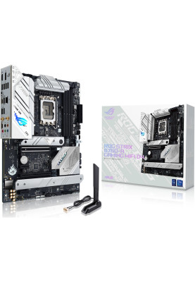 Материнська плата LGA1700, Asus ROG STRIX B760-A GAMING WIFI, B760, 4xDDR5, Int.Video(CPU), 4xSATA3, 3xM.2, 1xPCI-E 16x 5.0, 1xPCI-E 16x 3.0, 2xPCI-E 1x 3.0, ALC4080, Intel 2.5Gb, WiFi 6E, Bluetooth 5.3, 7xUSB3.2/5xUSB2.0, HDMI/DP, ATX