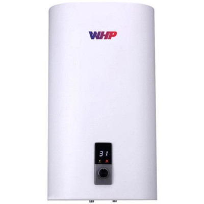 Водонагрівач WHP Flat WHP-F 100, 2000W (2х1000), 100л, вертикальний, механічний термостат з дисплеєм, открытый мідний тэн, эмалированный бак, індикатор температури, 1155х530х280мм