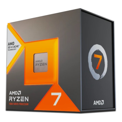 Процесор AMD (AM5) Ryzen 7 7800X3D, Box, 8x4.2 GHz (Turbo Boost 5.0 GHz), Radeon Graphics, L3 96Mb, Zen 4, 5 nm, TDP 120W, розблокований множник, система охолодження в комплекті не йде (100-100000910WOF)