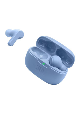 Навушники JBL Wave Beam, Blue, Bluetooth, мікрофон, чохол з функцією зарядки, технологія "JBL Deep Bass Sound" (JBLWBEAMBLU)