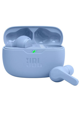 Навушники JBL Wave Beam, Blue, Bluetooth, мікрофон, чохол з функцією зарядки, технологія "JBL Deep Bass Sound" (JBLWBEAMBLU)