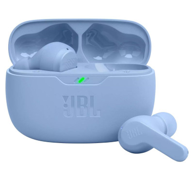Навушники JBL Wave Beam, Blue, Bluetooth, мікрофон, чохол з функцією зарядки, технологія "JBL Deep Bass Sound" (JBLWBEAMBLU)