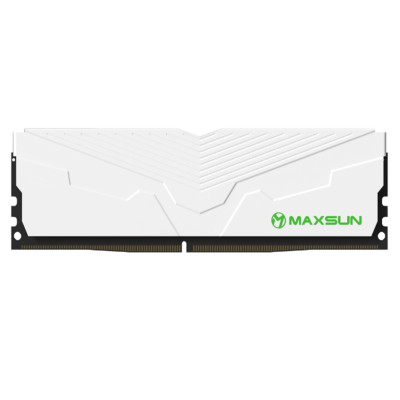 Пам'ять 8Gb DDR4, 3200 MHz, Maxsun Terminator, White, 16-18-18-38, 1.35V, з радіатором (MSD48G32W4)
