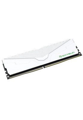 Пам'ять 16Gb DDR4, 2666 MHz, Maxsun Terminator, White, 19-19-19-43, 1.2V, з радіатором (MSD416G26W4)