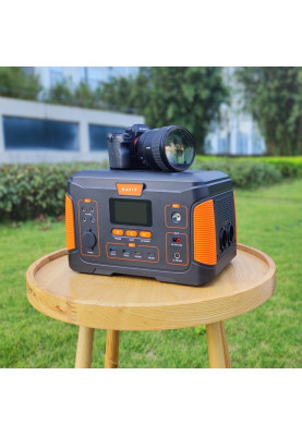 Зарядна станція Havit J300, Black/Orange, 300 Вт / 308 Вт/год, 2xType-C (60 Вт), 2xUSB (5В, 3А), DC, 1x220V, бездротова зарядка 15 Вт (HV-J300)