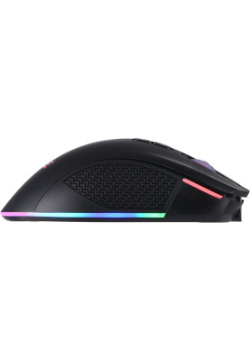 Миша бездротова 2E MG350 GAMING, Black, 2.4GHz, оптична (сенсор PixArt 3325), 200 - 10000 dpi, RGB підсвічування, 7 програмованих кнопок, до 10 м, акумулятор 600 mAh, перемикачі Kailh 20M + Huano 3M (2E-MG350UB-WL)