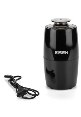 Кавомолка Eisen ECG-026B, Black, 250W, завантаження 60гр, леза з нерж. сталі, захист від перегріву