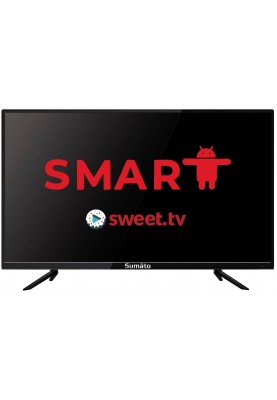 Телевізор 32" Sumato 32HTS03, LED, 1366x768, 60 Гц, Smart TV, DVB-T2/C, HDMI, USB, VESA 200x100