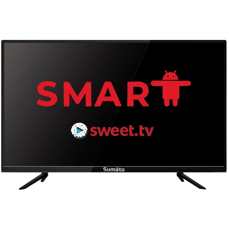 Телевізор 32" Sumato 32HTS03, LED, 1366x768, 60 Гц, Smart TV, DVB-T2/C, HDMI, USB, VESA 200x100