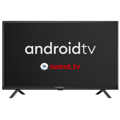 Телевізор 32" Liberton LTV-32H01AT, LED, HD, 1366x768, 60 Гц, Android, DVB-T2/С, 3xHDMI, USB, VESA 200x100