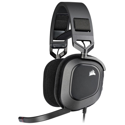 Навушники Corsair HS80 RGB, Black, USB, динаміки 50 мм, мікрофон, Dolby Audio 7.1, 32 Ом, 116 дБ, 1.8 м (CA-9011237-EU)