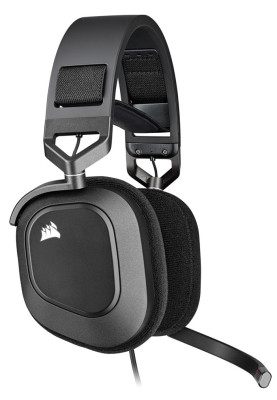 Навушники Corsair HS80 RGB, Black, USB, динаміки 50 мм, мікрофон, Dolby Audio 7.1, 32 Ом, 116 дБ, 1.8 м (CA-9011237-EU)