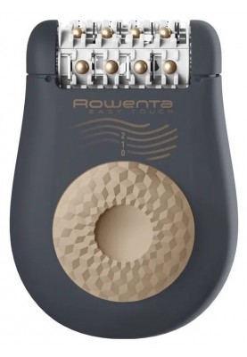 Епілятор Rowenta EASY TOUCH DUNE EP1119F0 Black, суха/пінцетна епіляція, 24 пінцетів, 2 швидкості, робота від акумулятора, масажна технологія, Easy Touch, система направлення волосся