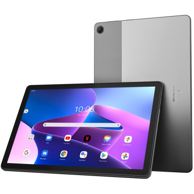 Планшет 10.1" Lenovo Tab M10 LTE (3rd Gen) (ZAAF0088UA) Storm Grey, Multi-Touch (1920x1080) IPS, Unisoc Tiger T610, RAM 4Gb, ROM 64Gb + microSD(max 1Tb), GPS, Wi-Fi, BT, Cam 8+5 Mp, 5100 mAh, Android 11