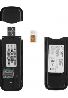Мобільний роутер 4G 2E PowerLink, Black, USB, miniSIM, WiFi b/g/n (2.4 GHz), 512Mb LPDDR2 / 4Gb NAND (688130245326)