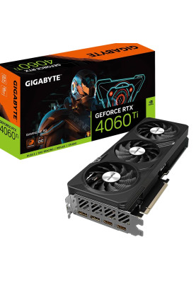 Відеокарта GeForce RTX 4060 Ti, Gigabyte, GAMING OC, 8Gb GDDR6, 128-bit, 2xHDMI/2xDP, 2580/18000 MHz, 8-pin (GV-N406TGAMING OC-8GD)