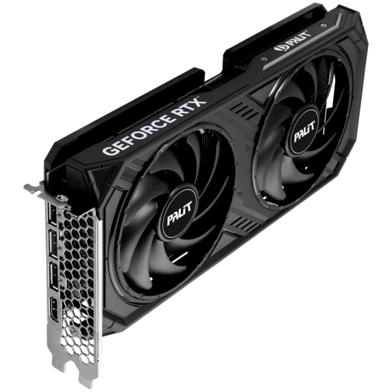 Відеокарта GeForce RTX 4060 Ti, Palit, Dual, 8Gb GDDR6, 128-bit, HDMI/3xDP, 2535/18000 MHz, 8-pin (NE6406T019P1-1060D)