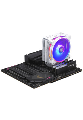 Кулер для процесора Cooler Master Hyper 212 Halo White Edition, алюміній/мідь, 1x120 мм RGB, для Intel 115x/1200/1700, AMD AMx/FMx (RR-S4WW-20PA-R1)