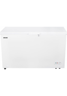 Морозильна скриня Edler ED-350B, White, корисний об'єм 380L, керування механічне, електронний контроль температури зі світлодіодним дисплеєм, функція суперзаморожування 25кг/24год, світлодіодне освітлення, A+, 88.5x130x70.5см