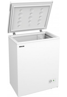Морозильна скриня Edler ED-150A, White, корисний об'єм 142L, керування механічне, електронний контроль температури з механічним циферблатом, заморожування 7кг/24год, A+, 88.5x63.5x56.3см