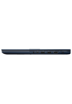 Ноутбук 15" Asus VivoBook 15 X1504ZA-BQ067(90NB1021-M00D10) Quiet Blue 15.6" FullHD 1920x1080 матовий, Intel Core i3-1215U 3.3-4.4GHz, RAM 8GB DDR4, SSD 256GB, Intel UHD Graphics, DOS, підсвічування клавіатури
