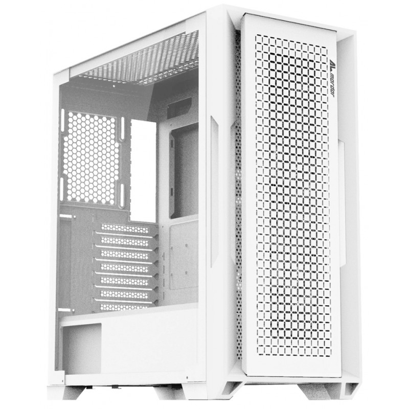 Корпус ALmordor L1300 Pioneer White, без БЖ, Mid Tower, для EATX / ATX / Micro ATX / Mini ITX, 2xUSB 3.0, макс. CPU - 175 мм / VGA - 400 мм / PSU - 180 мм, бічна панель із загартованого скла (ALL1300)