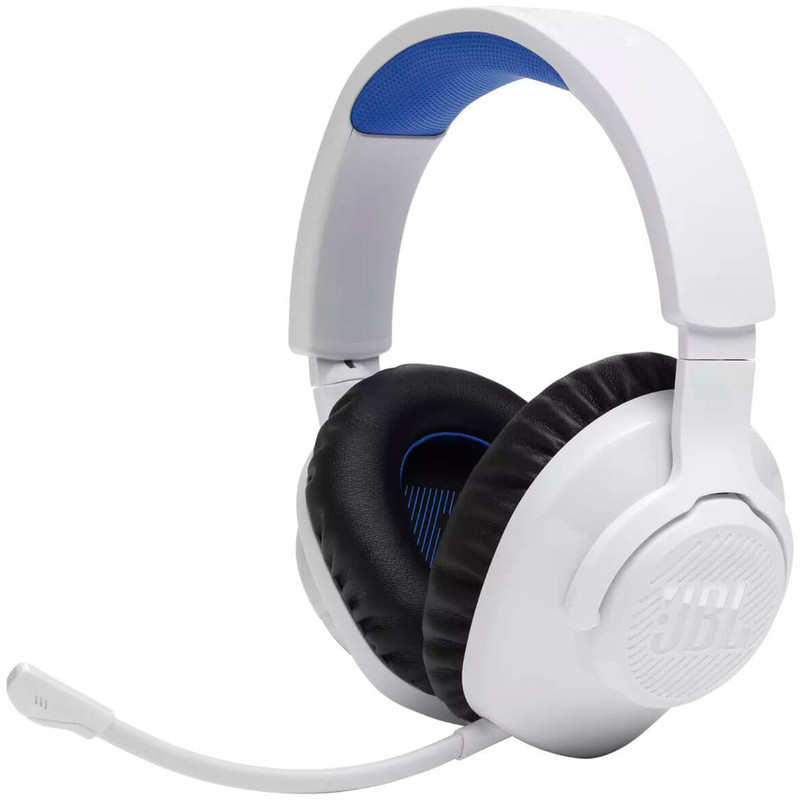 Навушники JBL Quantum 360P, White, Bluetooth/радіоканал, мікрофон, акумулятор, динаміки 40 мм (JBLQ360PWLWHTBLU)