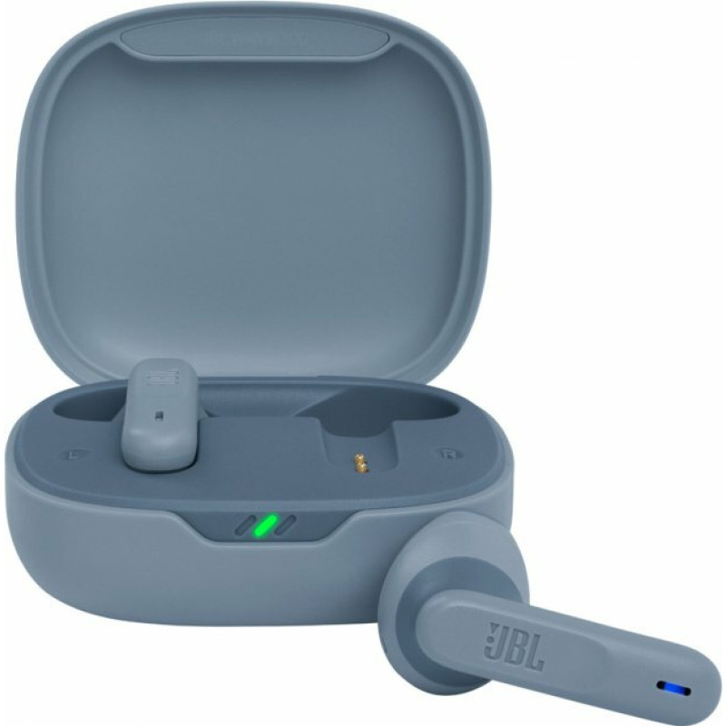Навушники JBL Vibe 300 TWS, Blue, Bluetooth, мікрофон, чохол з функцією зарядки (JBLV300TWSBLUEU)