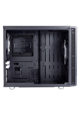 Корпус Fractal Design Define Nano S Window, Black, без БЖ, Mini Tower, для Mini-ITX, 2xUSB 3.0, макс. CPU - 160 мм / VGA - 315 мм, 1x140 мм / 1x120 мм, бічна панель з вікном (FD-CA-DEF-NANO-S-BK-W)