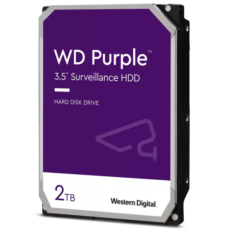 Жорсткий диск 3.5" 2Tb Western Digital Purple, SATA3, 64Mb, 5400 rpm (WD23PURZ)