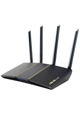 Роутер Asus RT-AX57, Black, WiFi 6 (2.4GHz до 574 MB/s / 5GHz до 2402 MB/s), 4xGLan, 1xGWan, 4 дводіапазонні антени