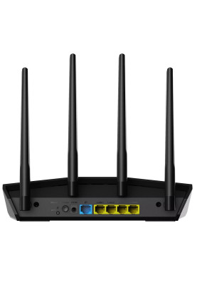 Роутер Asus RT-AX57, Black, WiFi 6 (2.4GHz до 574 MB/s / 5GHz до 2402 MB/s), 4xGLan, 1xGWan, 4 дводіапазонні антени