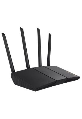 Роутер Asus RT-AX57, Black, WiFi 6 (2.4GHz до 574 MB/s / 5GHz до 2402 MB/s), 4xGLan, 1xGWan, 4 дводіапазонні антени