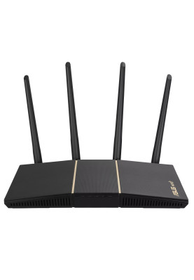 Роутер Asus RT-AX57, Black, WiFi 6 (2.4GHz до 574 MB/s / 5GHz до 2402 MB/s), 4xGLan, 1xGWan, 4 дводіапазонні антени