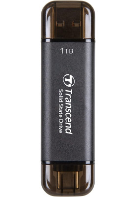 Зовнішній накопичувач SSD, 1Tb, Transcend ESD310C, Black, USB 3.2 / USB Type-C, 1050/950 MB/s (TS1TESD310C)