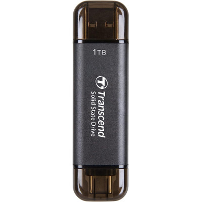 Зовнішній накопичувач SSD, 1Tb, Transcend ESD310C, Black, USB 3.2 / USB Type-C, 1050/950 MB/s (TS1TESD310C)