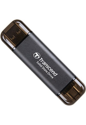 Зовнішній накопичувач SSD, 256Gb, Transcend ESD310C, Black, USB 3.2 / USB Type-C, 1050/950 MB/s (TS256GESD310C)