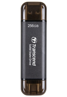 Зовнішній накопичувач SSD, 256Gb, Transcend ESD310C, Black, USB 3.2 / USB Type-C, 1050/950 MB/s (TS256GESD310C)