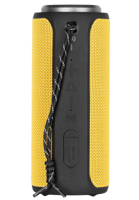 Колонка портативна 2E SoundXTube TWS, Yellow/Black, 2x15 Вт, Bluetooth 5.0, AUX, microSD, USB Type-C, живлення від акумулятора 4000 мАч, IPX7 (2E-BSSXTWYW)
