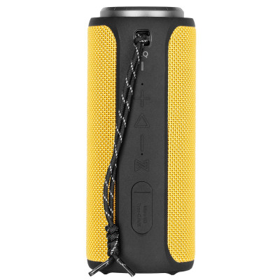 Колонка портативна 2E SoundXTube TWS, Yellow/Black, 2x15 Вт, Bluetooth 5.0, AUX, microSD, USB Type-C, живлення від акумулятора 4000 мАч, IPX7 (2E-BSSXTWYW)