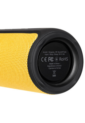Колонка портативна 2E SoundXTube TWS, Yellow/Black, 2x15 Вт, Bluetooth 5.0, AUX, microSD, USB Type-C, живлення від акумулятора 4000 мАч, IPX7 (2E-BSSXTWYW)