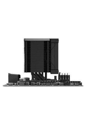 Кулер для процесора Deepcool AK500 Zero Dark, Black, алюміній/мідь, 1x120 мм PWM, для Intel 115x/1200/1700/2011/2066, AMD AM4/AM5 (R-AK500-BKNNMT-G-1)