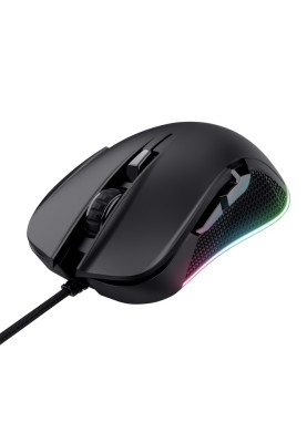 Миша Trust GXT 922 YBAR, Black, USB, оптична, 200 - 7200 dpi, RGB-підсвічування, 6 програмованих кнопок, 2.1 м (24729)