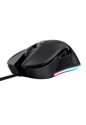 Миша Trust GXT 922 YBAR, Black, USB, оптична, 200 - 7200 dpi, RGB-підсвічування, 6 програмованих кнопок, 2.1 м (24729)