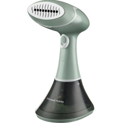 Відпарювач Russell Hobbs 25592-56 Green, 1600W, вертикальний, постійний пар 22г/хв, об'єм бака для води 200мл, делікатна насадка, складна ручка