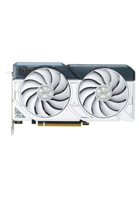 Відеокарта GeForce RTX 4060 Ti, Asus, DUAL OC (White Edition), 8Gb GDDR6, 128-bit, HDMI/3xDP, 2595/18000 MHz, 8-pin (DUAL-RTX4060TI-O8G-WHITE)