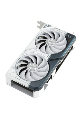 Відеокарта GeForce RTX 4060 Ti, Asus, DUAL OC (White Edition), 8Gb GDDR6, 128-bit, HDMI/3xDP, 2595/18000 MHz, 8-pin (DUAL-RTX4060TI-O8G-WHITE)