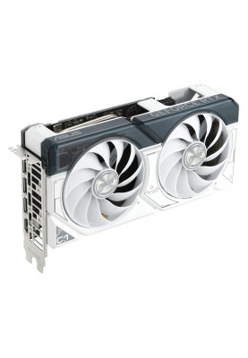 Відеокарта GeForce RTX 4060 Ti, Asus, DUAL OC (White Edition), 8Gb GDDR6, 128-bit, HDMI/3xDP, 2595/18000 MHz, 8-pin (DUAL-RTX4060TI-O8G-WHITE)