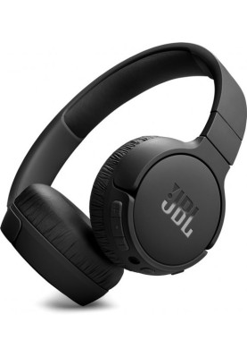 Навушники JBL Tune 670NC, Black, Bluetooth 5.3/3.5 мм, мікрофон, технологія "Pure Bass", складаються, підтримка Siri и Google Now (JBLT670NCBLK)